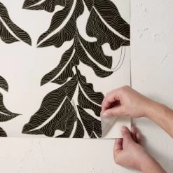 Botanical Leaf Peel And Stick Wallpaper Black/White - Opalhouse™ Designed With Jungalow™ -Opalhouse Living Outlet Store GUEST 3095b8ff 6f52 48aa 8a4a 02a4870ccbf4