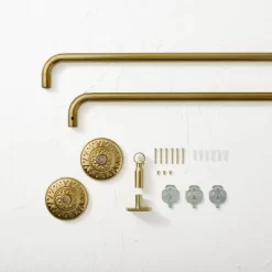 66"-120" Medallion Snap Grip French Curtain Rod Brass - Opalhouse™ Designed With Jungalow™ -Opalhouse Living Outlet Store GUEST 34d78b5a 5da3 4bcd ae5c 12c693e0d007