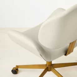 Mahonia Faux Leather Office Chair Cream/Aged Brass - Opalhouse™ Designed With Jungalow™ 9 Mahonia Faux Leather Office Chair Cream/Aged Brass - Opalhouse™ Designed With Jungalow™ -Opalhouse Living Outlet Store GUEST 3f7c3942 9986 4909 9772 5880d96ce1e9