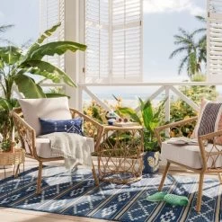 2pc Britanna Outdoor Patio Chairs, Club Chairs Natural - Opalhouse™