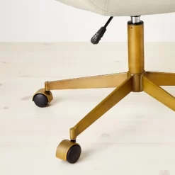 Mahonia Faux Leather Office Chair Cream/Aged Brass - Opalhouse™ Designed With Jungalow™ 10 Mahonia Faux Leather Office Chair Cream/Aged Brass - Opalhouse™ Designed With Jungalow™ -Opalhouse Living Outlet Store GUEST 54b73936 5a21 4274 b154 b09db58cca94