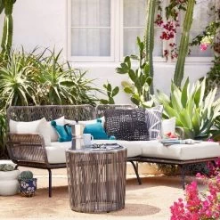 Latigo Patio Sectional Gray/Brown/Linen - Opalhouse™ -Opalhouse Living Outlet Store GUEST 58c62a04 f1e9 49d0 af85 6fa1cf870e49