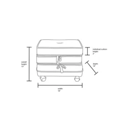 Marin Stackable Pouf With Casters - Opalhouse™ Designed With Jungalow™ -Opalhouse Living Outlet Store GUEST 7b9ecb5e 9626 4b0f abc1 fd2c0a06f868