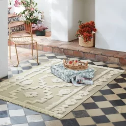 Outdoor Rug Tufted Cream - Opalhouse™ -Opalhouse Living Outlet Store GUEST 9a2336c1 bc46 4955 803e 3256858d38b0