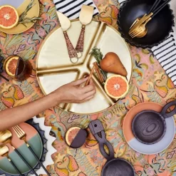 5pc Stainless Steel Silverware Set Black/Gold - Opalhouse™ Designed With Jungalow™ -Opalhouse Living Outlet Store GUEST 9c600b8c 28d5 45e2 a4c3 ad1088a92ce8