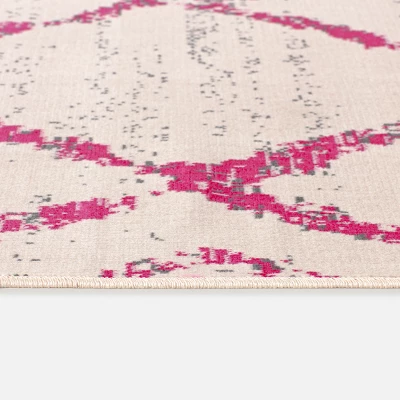 9' X 12' Diamond Outdoor Rug Berry - Opalhouse™ 3 9' X 12' Diamond Outdoor Rug Berry - Opalhouse™ - Image 3