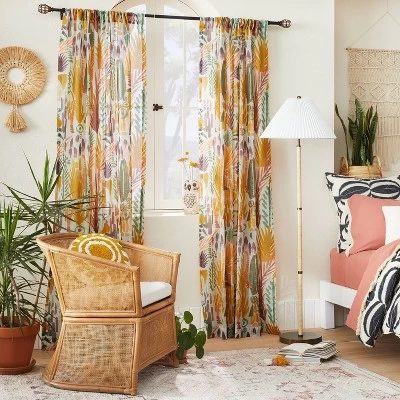 1pc Sheer Burnout Window Curtain Panel - Opalhouse™ Designed With Jungalow™ 1 1pc Sheer Burnout Window Curtain Panel - Opalhouse™ Designed With Jungalow™