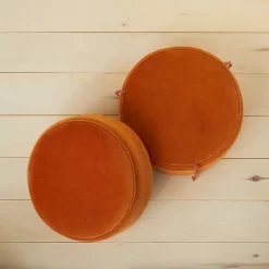 Olivia Round Pouf Rust - Opalhouse™ Designed With Jungalow™ -Opalhouse Living Outlet Store GUEST c9dd8b4f 6724 4b6d b4cd 58d229a78600