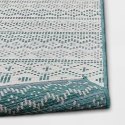 5' X 7' Tapestry Woven Outdoor Rug Aqua - Opalhouse™ -Opalhouse Living Outlet Store GUEST d89b2b6c 34c5 4db7 b760 30af76ec6a4a