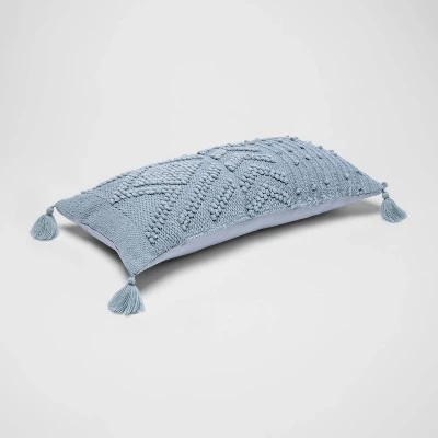 Oversize Embroidered Textured Lumbar Throw Pillow - Opalhouse™ 2 Oversize Embroidered Textured Lumbar Throw Pillow - Opalhouse™ - Image 2